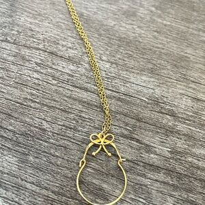 Vintage Gold Pendant Necklace—18”